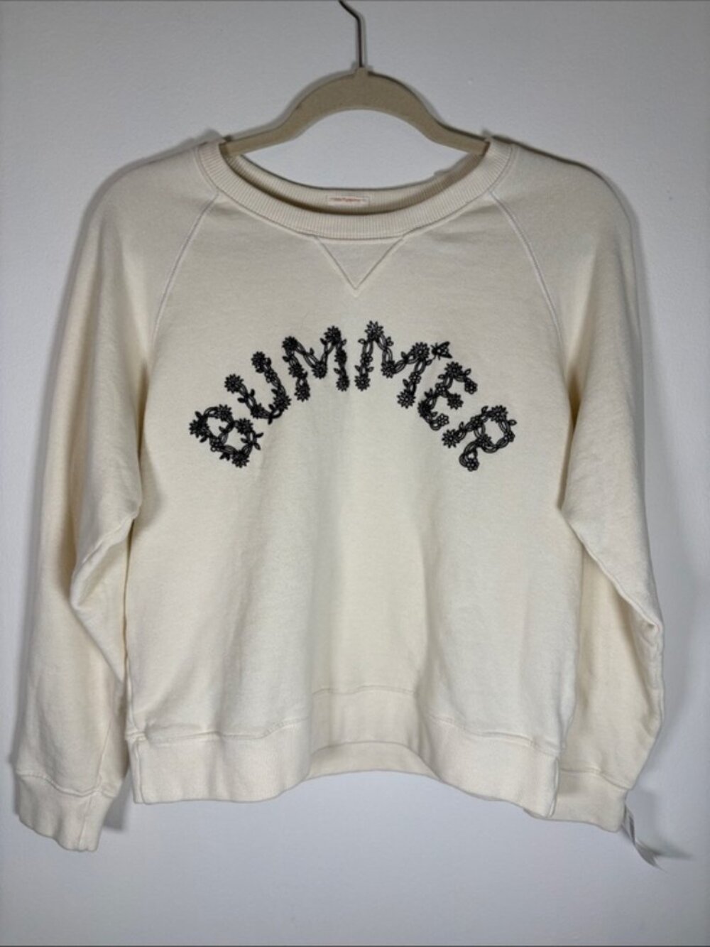 MOTHER The Square Sweatshirt – “Bummer” – Size M – New